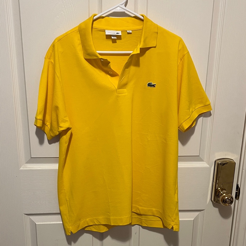 Lacoste Vibrant Yellow Polo Shirt